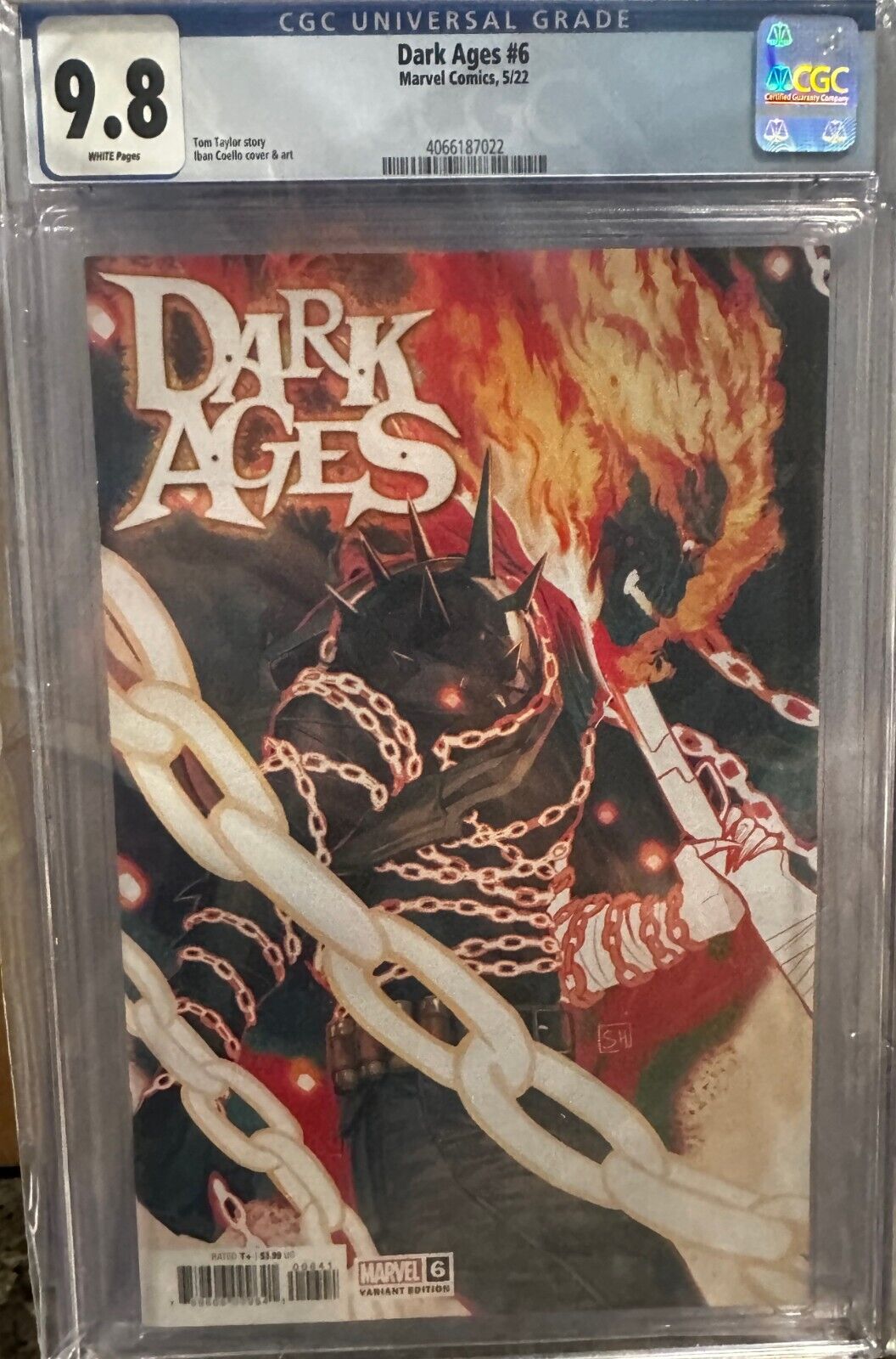 Dark Ages #6 5/22 (HANS Cover, 1:25 Incentive) CGC 9.8 GHOST RIDER