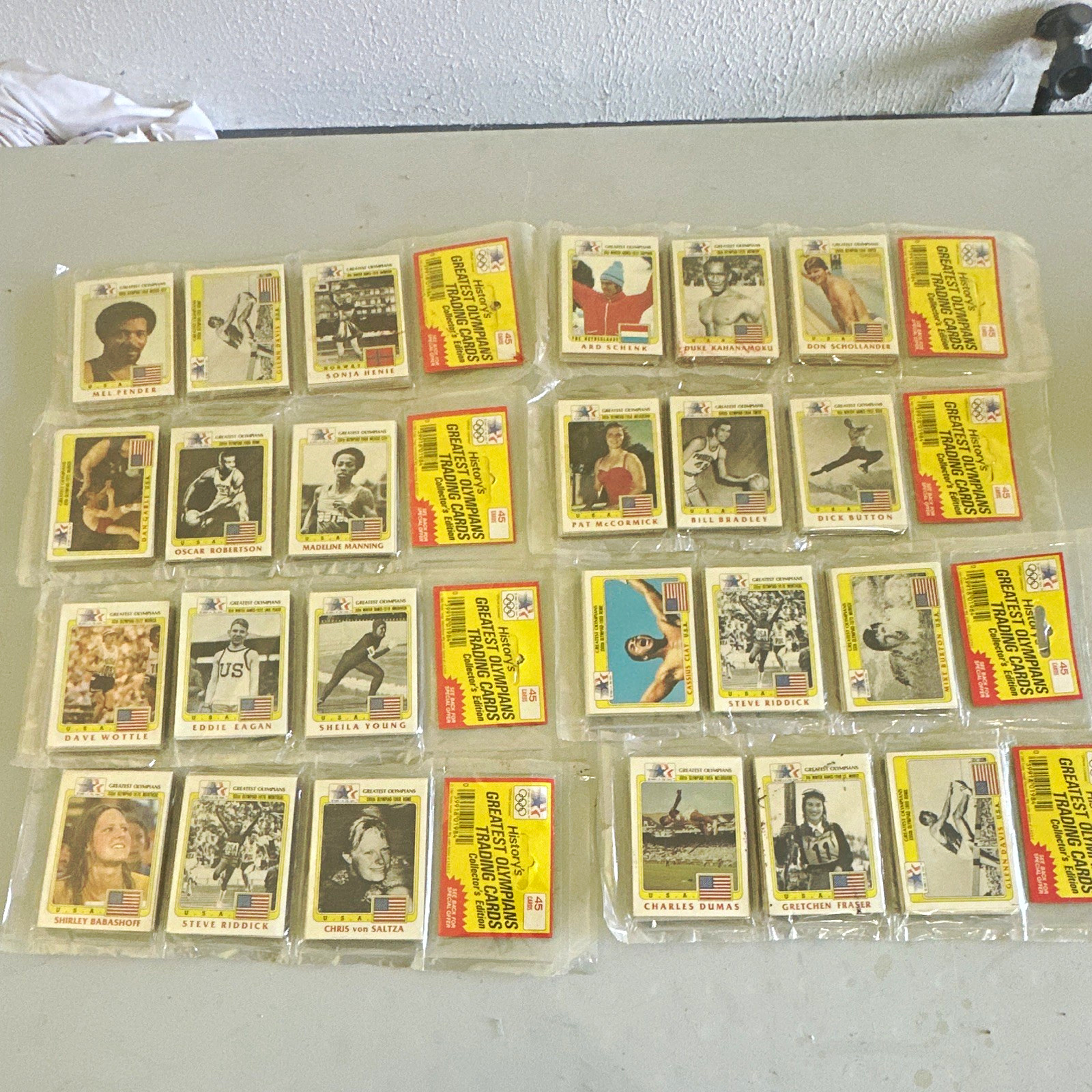 Pro Set 1991 History's Greatest Olympians Olympics X8 45-Card Lot Collector's Ed