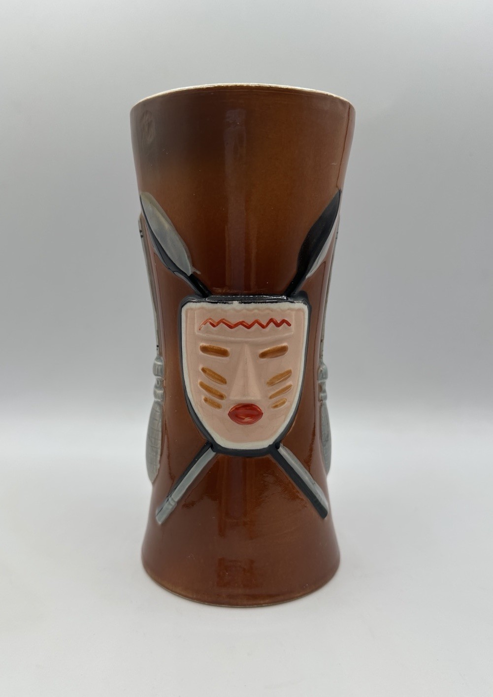 Vintage Steve Crane War Club Mask Tiki Mug Vintage Steve Crane War Club Mask Tiki Mug
