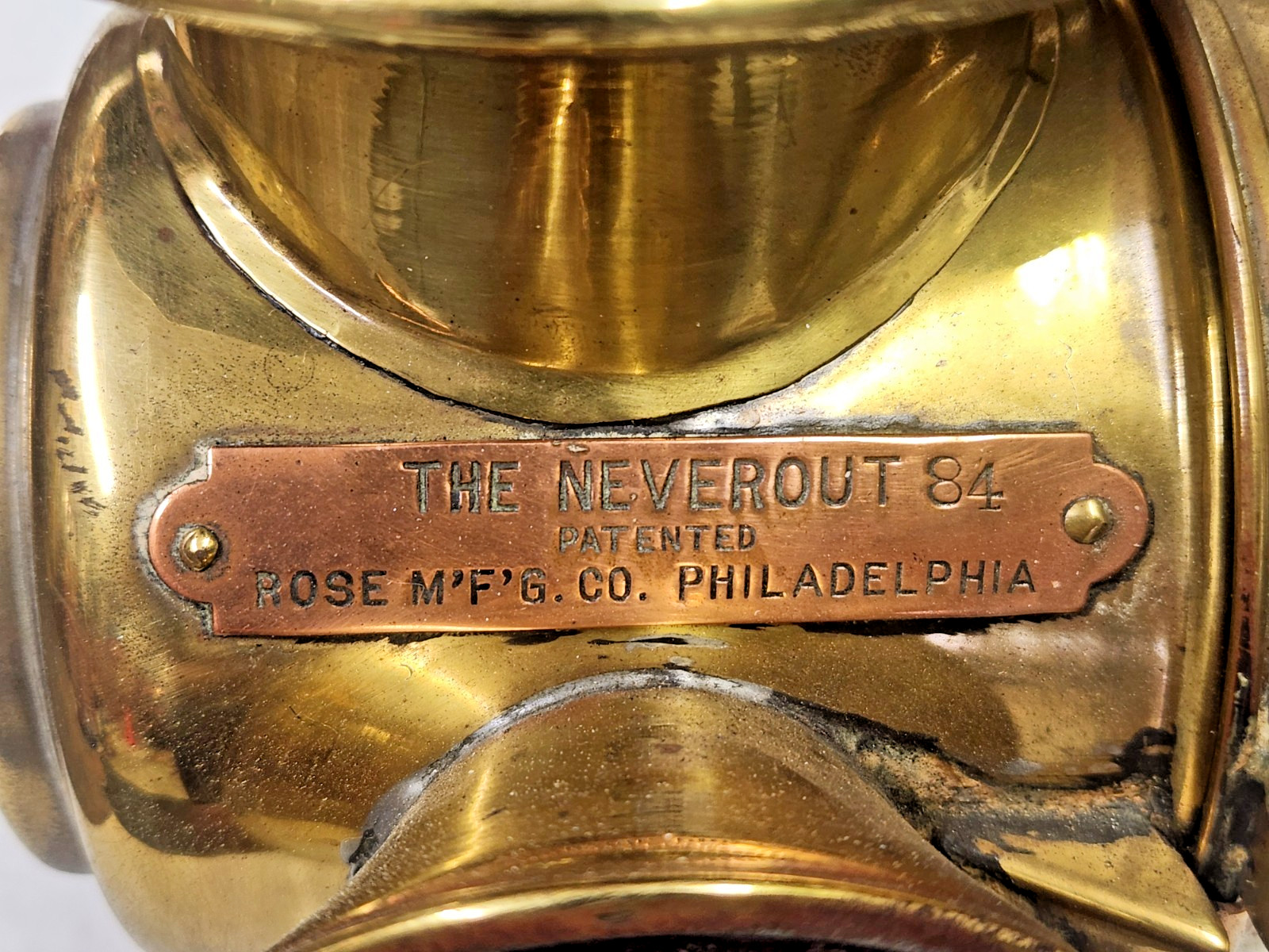 Neverout 84 Lamp Antique Jeweled Bike Lantern Made In USA Rose MFG Philadelphia
