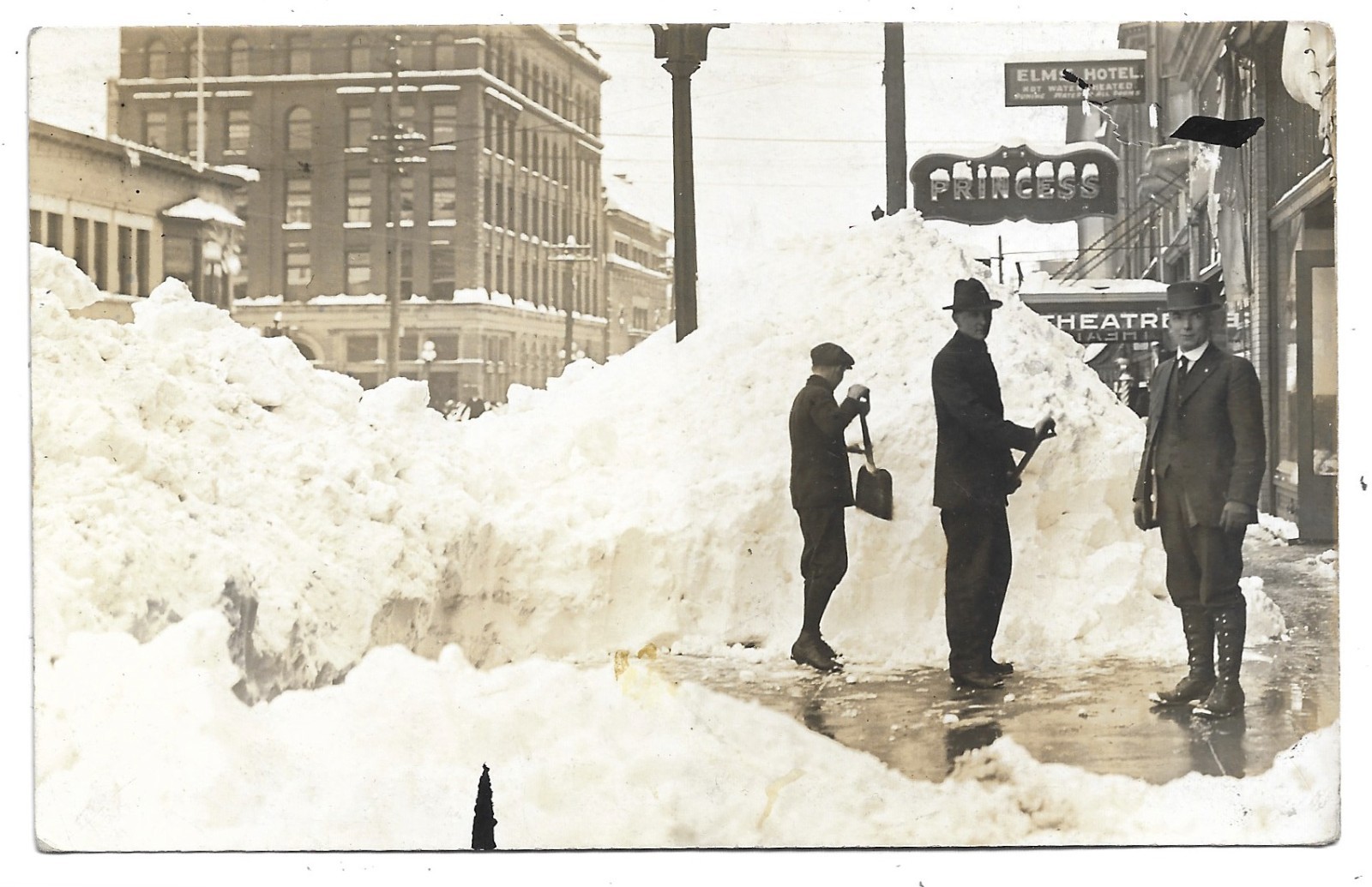 Everett Washington Blizzard RPPC Photo Postcard 1910s