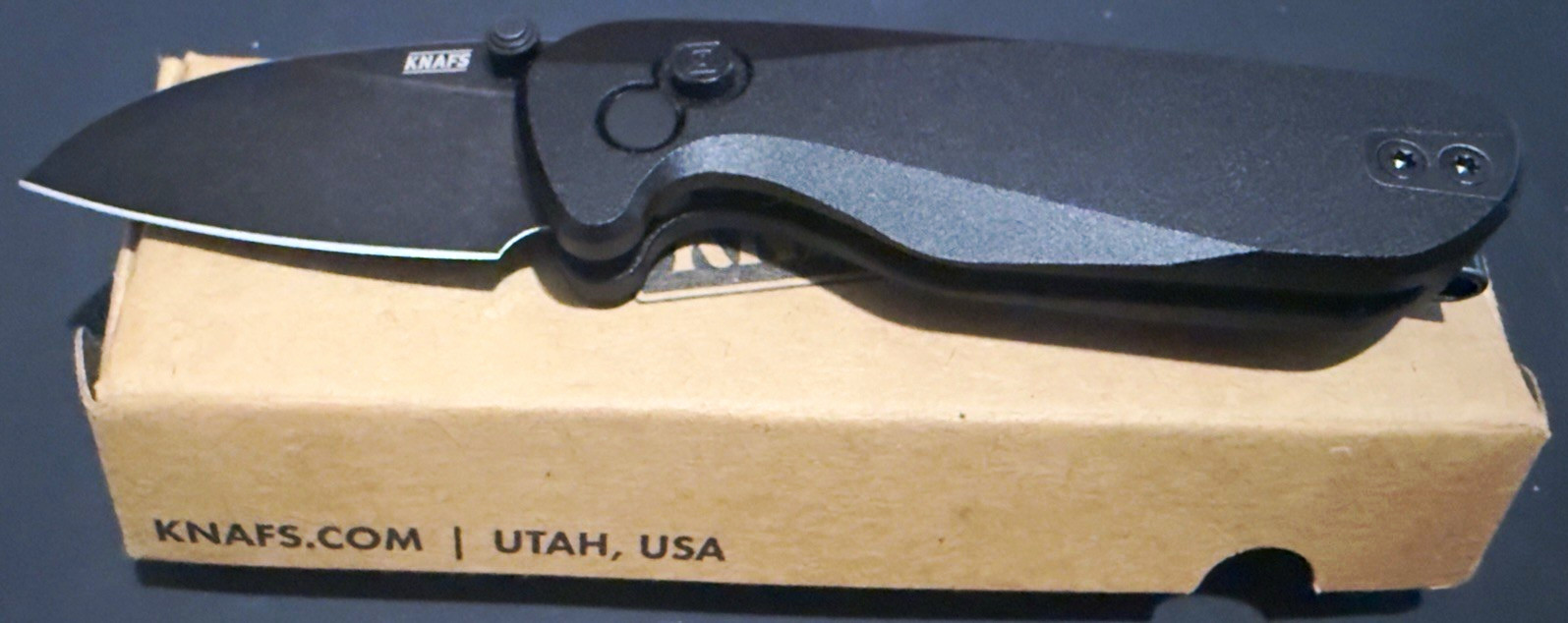 KNAFS O.C.T. POCKET KNIFE - BLACK - 14C28N