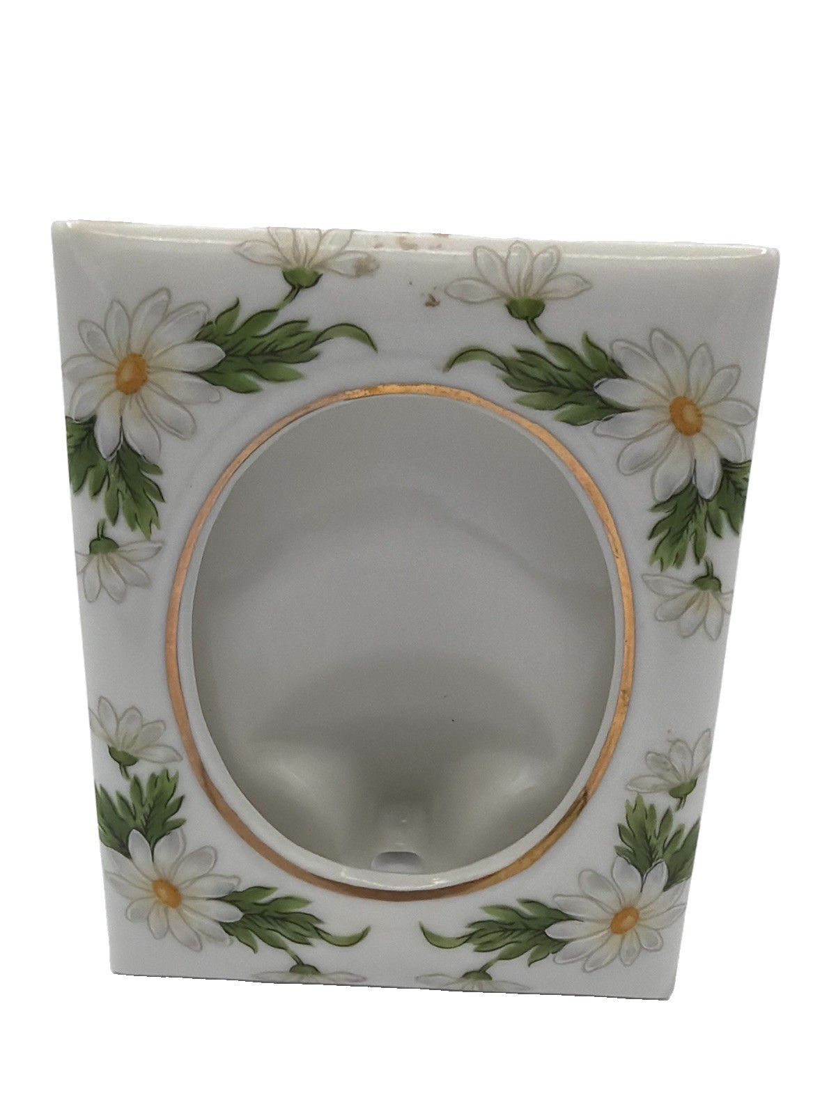 Vintage Lefton China Hand Painted Daisy Porcelain Frame Oval Vintage Lefton China Hand Painted Daisy Porcelain Frame Oval