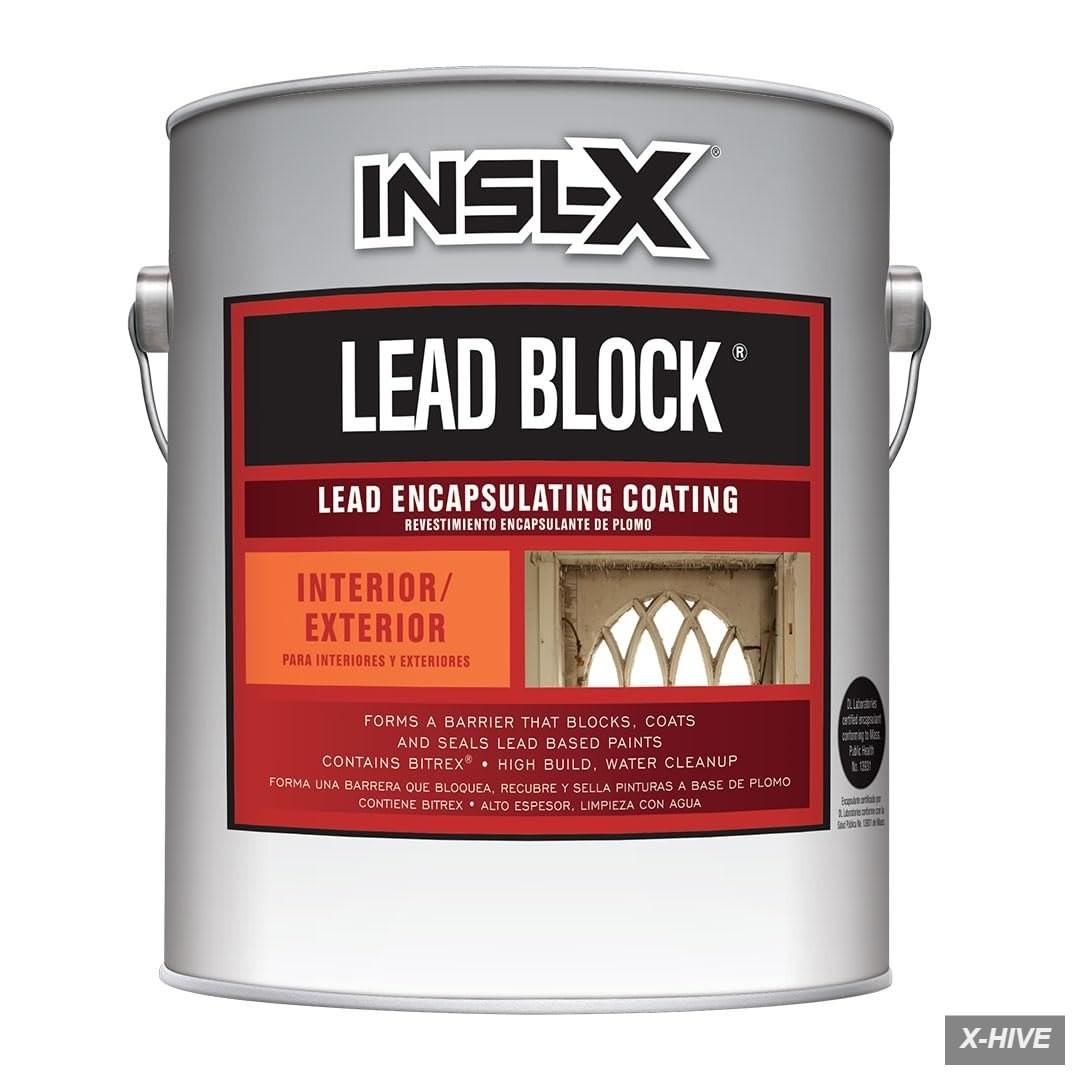 Lead Encapsulating Acrylic Paint,Eggshell White,1 Gallon Bucket