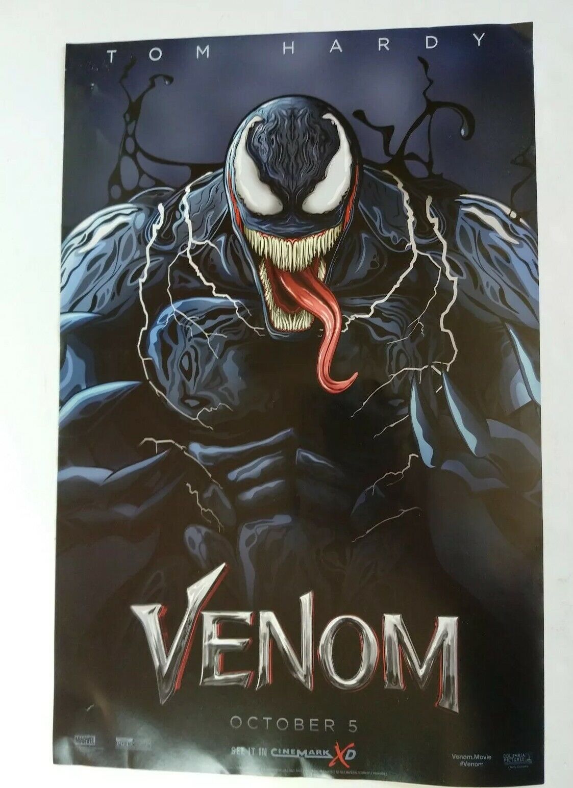 Venom Movie Poster MARVEL Tom Hardy New 2018 Spider-Man collectors Cinemark XD