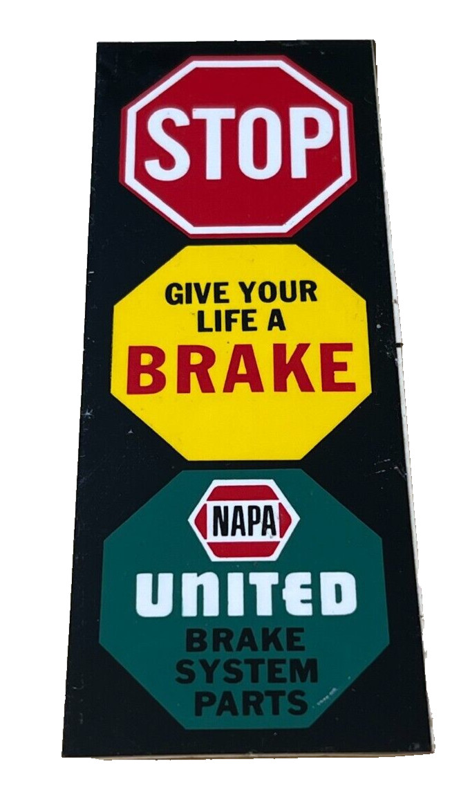 NOS OEM NAPA Stop Give Your Life A Break United Brake System Parts 5