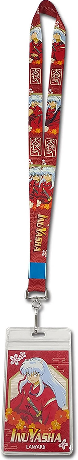 *NEW* GE Entertainment InuYasha: Inuyasha Flower Style Lanyard with ID Holder