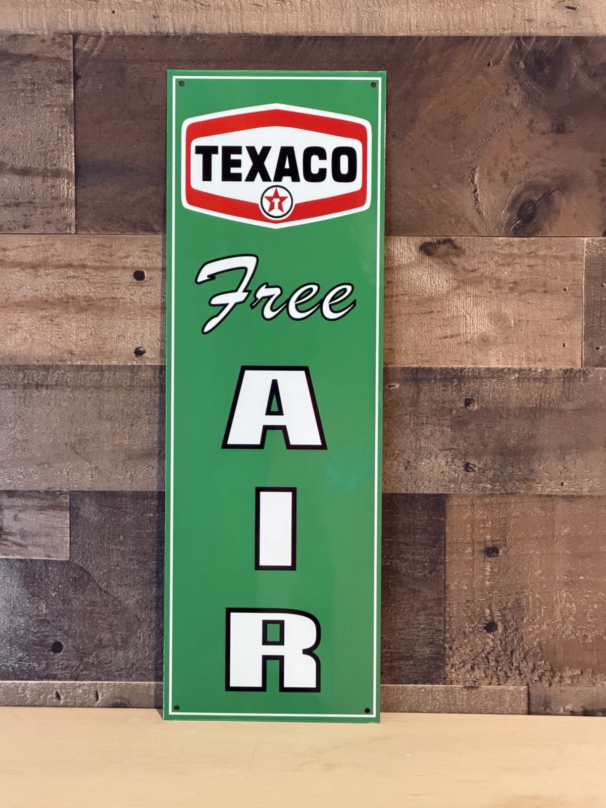 Texaco Free Air Garage Metal  Gasoline Gas sign Pump Oil