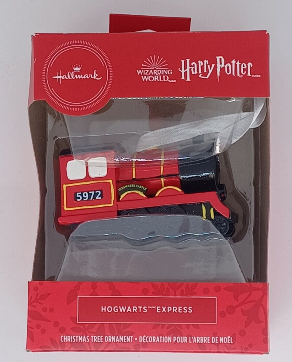 Hallmark Harry Potter Hogwarts Express Train Christmas Tree Ornament in Box Red