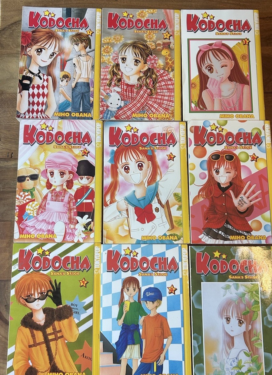 Kodocha: Sana's Stage Manga Comic Book Lot, RARE + OOP 1-9 by Miho Obana