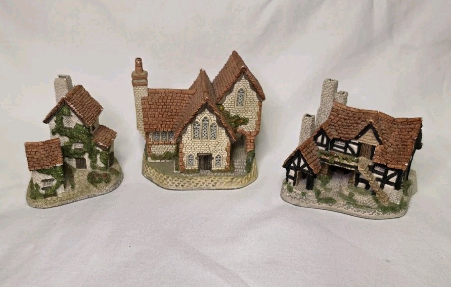 Vintage DAVID WINTER English Cottages Mixed Lot of 3 Please Read