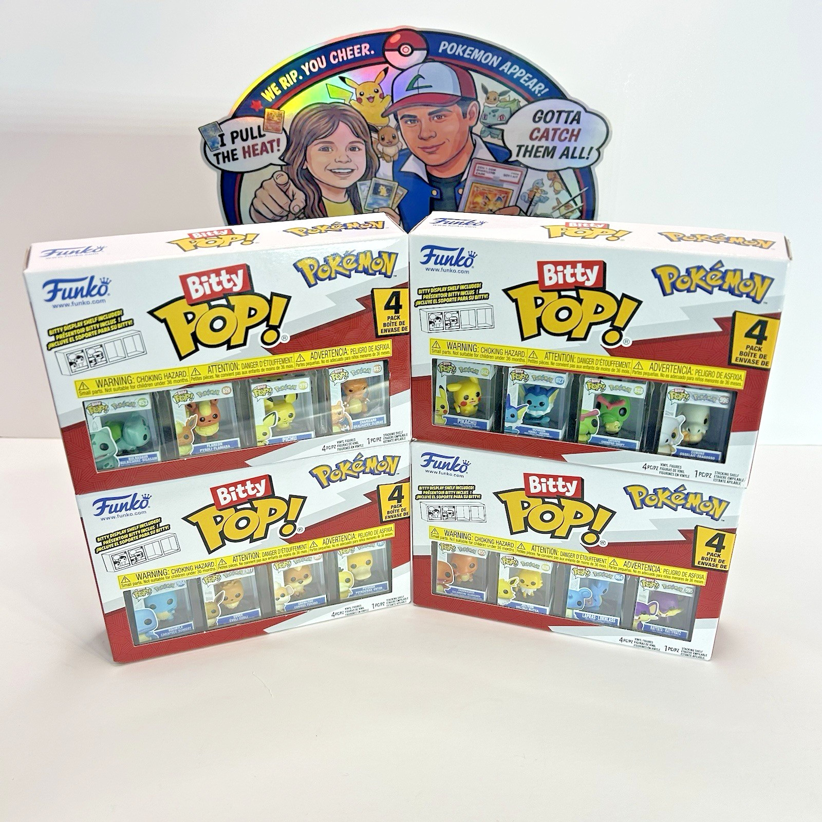 Funko Bitty Pop Pokemon Full Complete Set of 4 Boxes Funko Bitty Pop Pokemon Full Complete Set of 4 Boxes