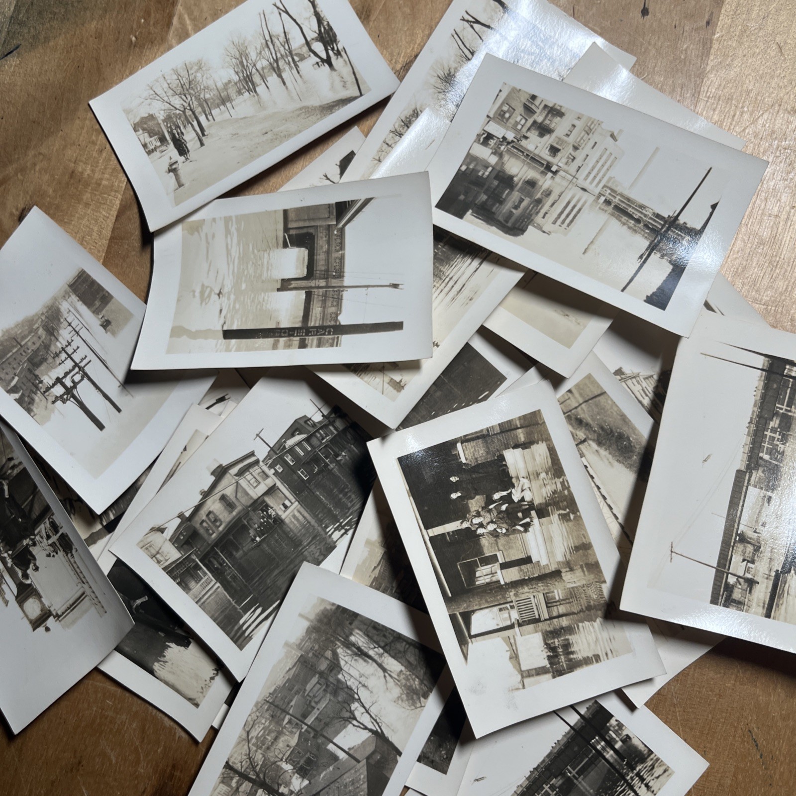 21 Antique Photograph Steelton Pa 1936 Flood Disaster Street Views Locations  P1