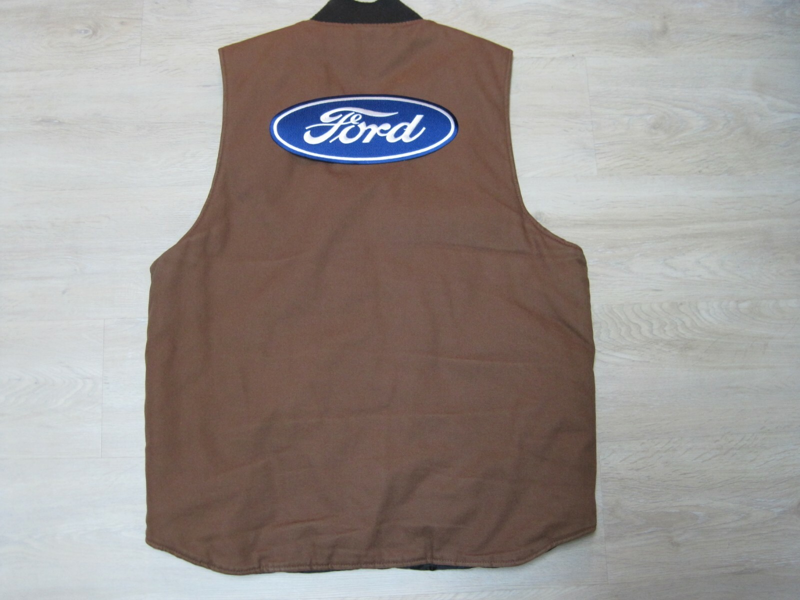 FORD LARGE CLOTH PATCH BACK SIZE BLUE IRON ON / SEW ON HOT ROD RACING F150 F250