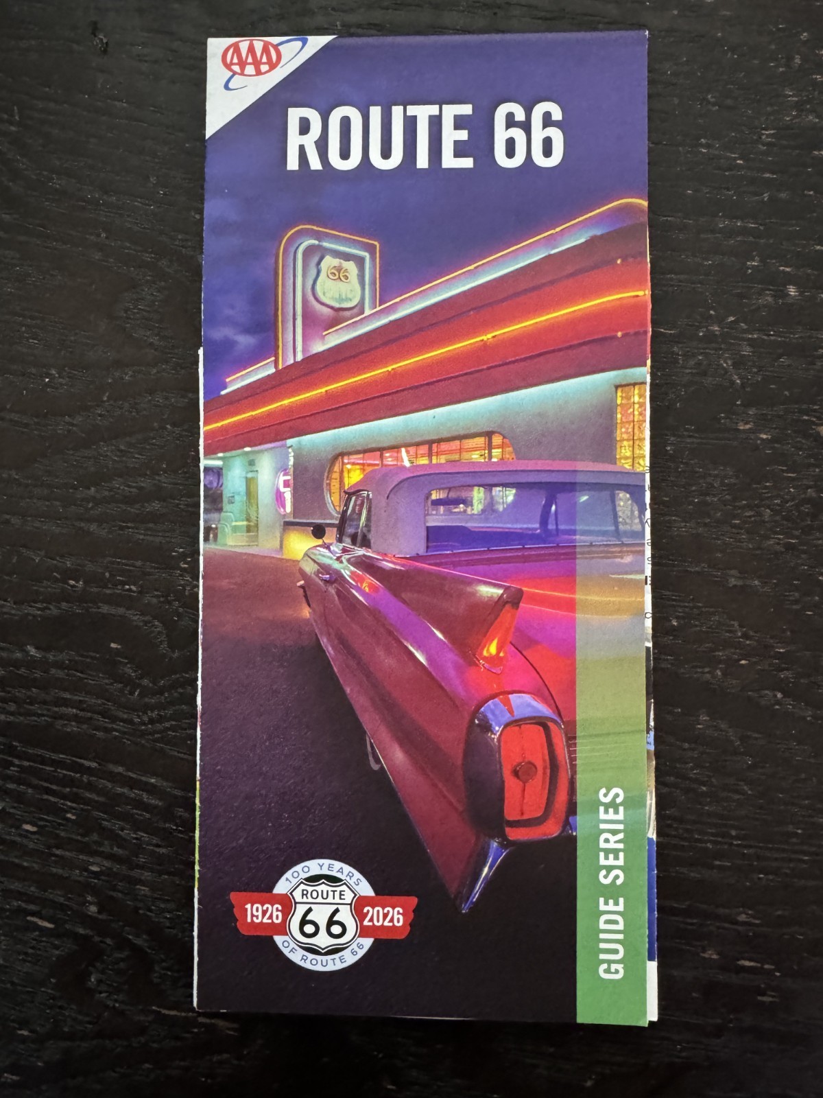 100 Year Anniversary - AAA Road Map-The Map of Route 66 American Highway 2025-1