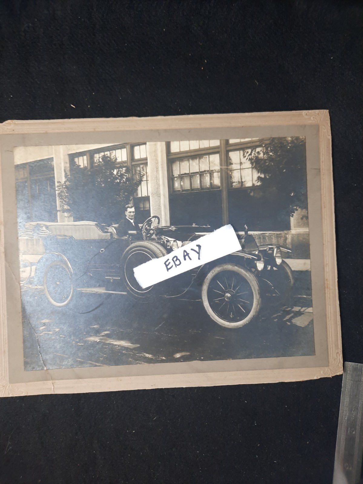 ULTRA-RARE 1908 Rainier Model D Touring Car & Chauffeur Calvin Johnson Brass Era