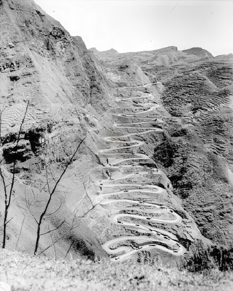 Western China Winding Hairpin Mountain Road WWII 8x10 Photo Print HT4136481