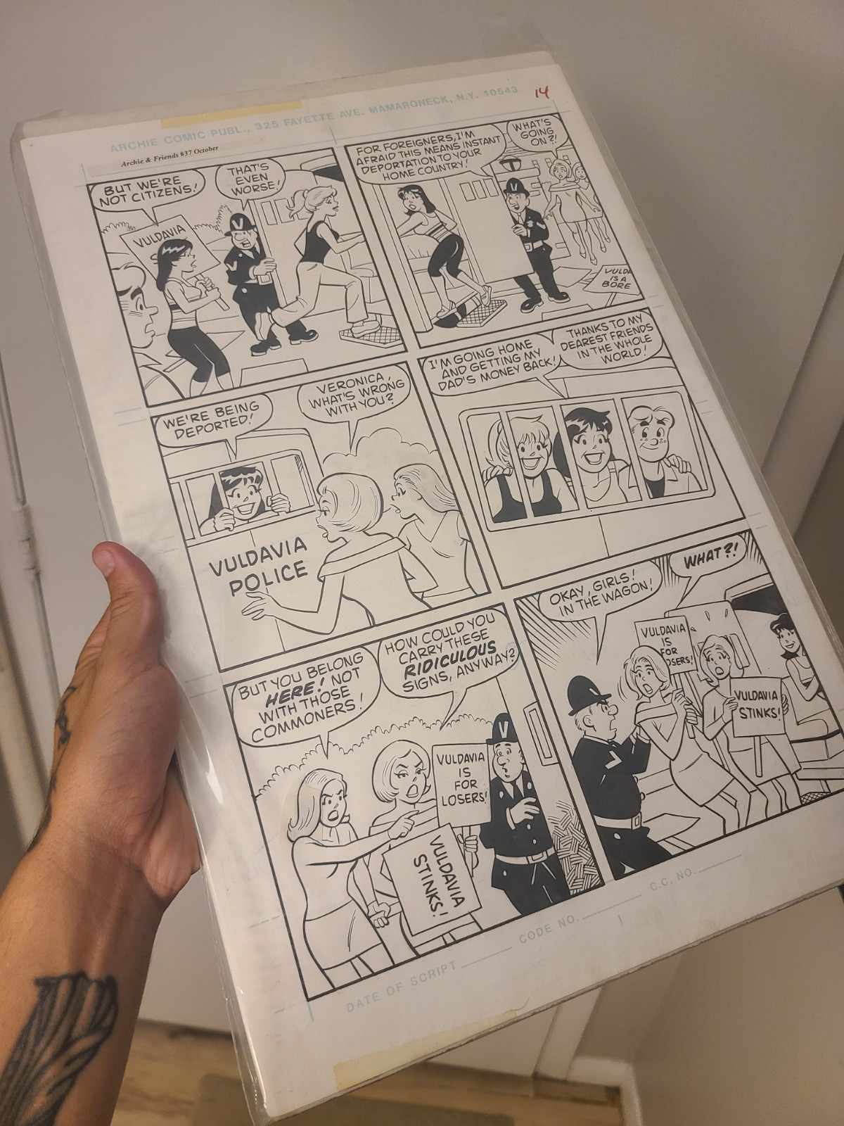 Archie And Friends Original Page Art (DAN DECARLO)