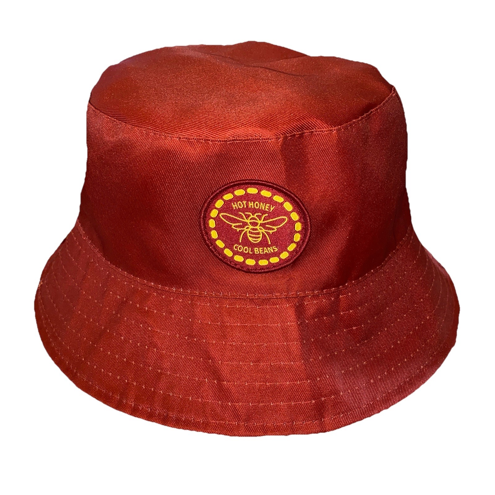 Bush\'s Best Orange Brown Baked Beans Print Bucket Hat Advertising Collectible