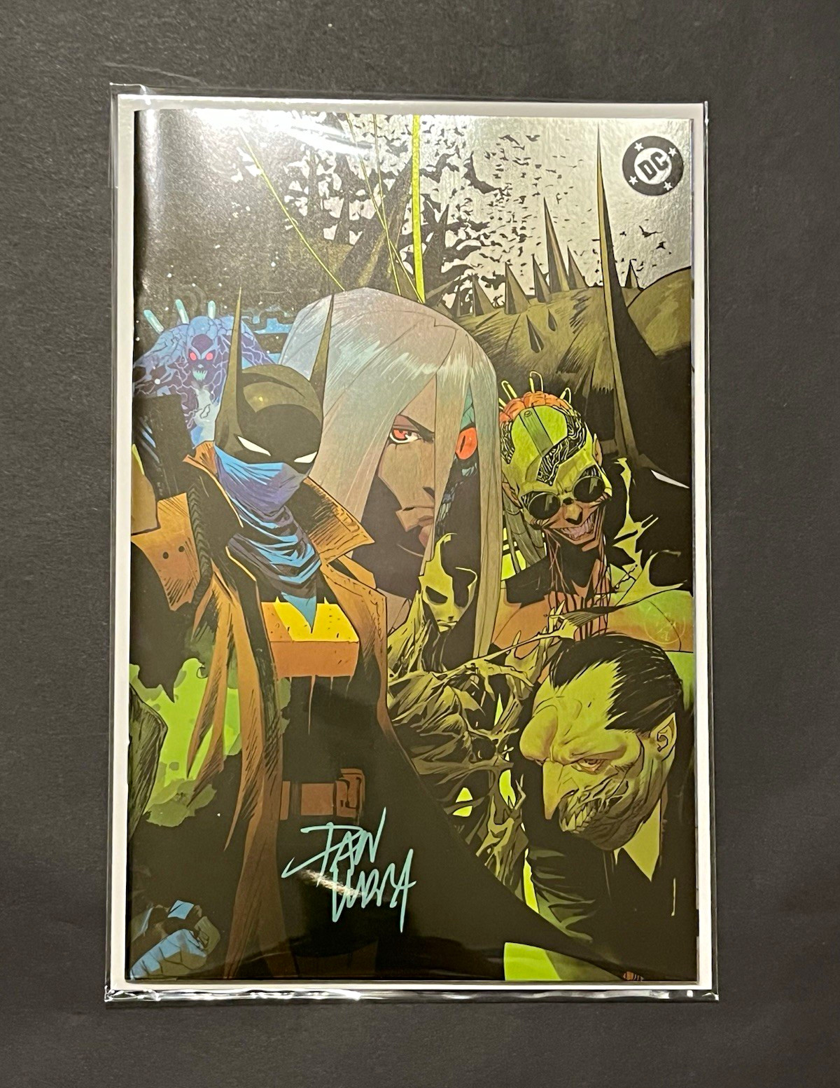 ABSOLUTE BATMAN #24 NYCC 2026 DAN MORA VIRGIN FOIL VARIANT SIGNED W/COA IN HAND ABSOLUTE BATMAN #24 NYCC 2026 DAN MORA VIRGIN FOIL VARIANT SIGNED W/COA IN HAND