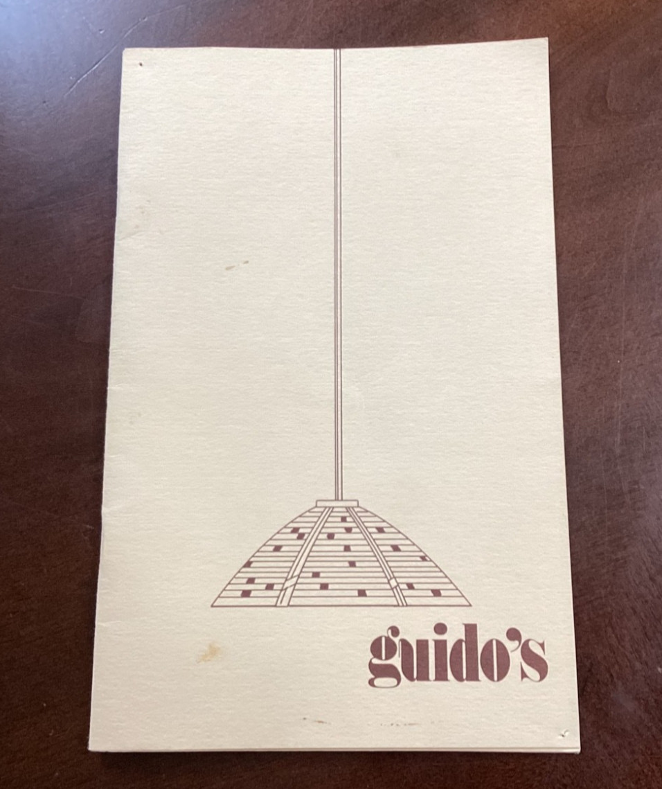 Vintage “Guido’s” Restaurant Menu Italian Cuisine Los Angeles California ‘70’s Vintage “Guido’s” Restaurant Menu Italian Cuisine Los Angeles California ‘70’s