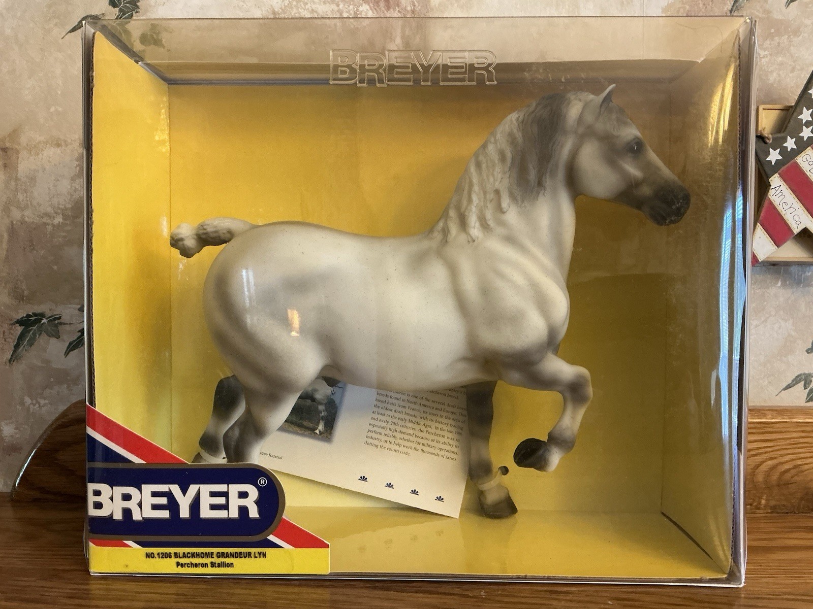 2003-2004 Breyer #1206 - BLACKHOME GRANDEUR LYN - Grey - Percheron Stallion