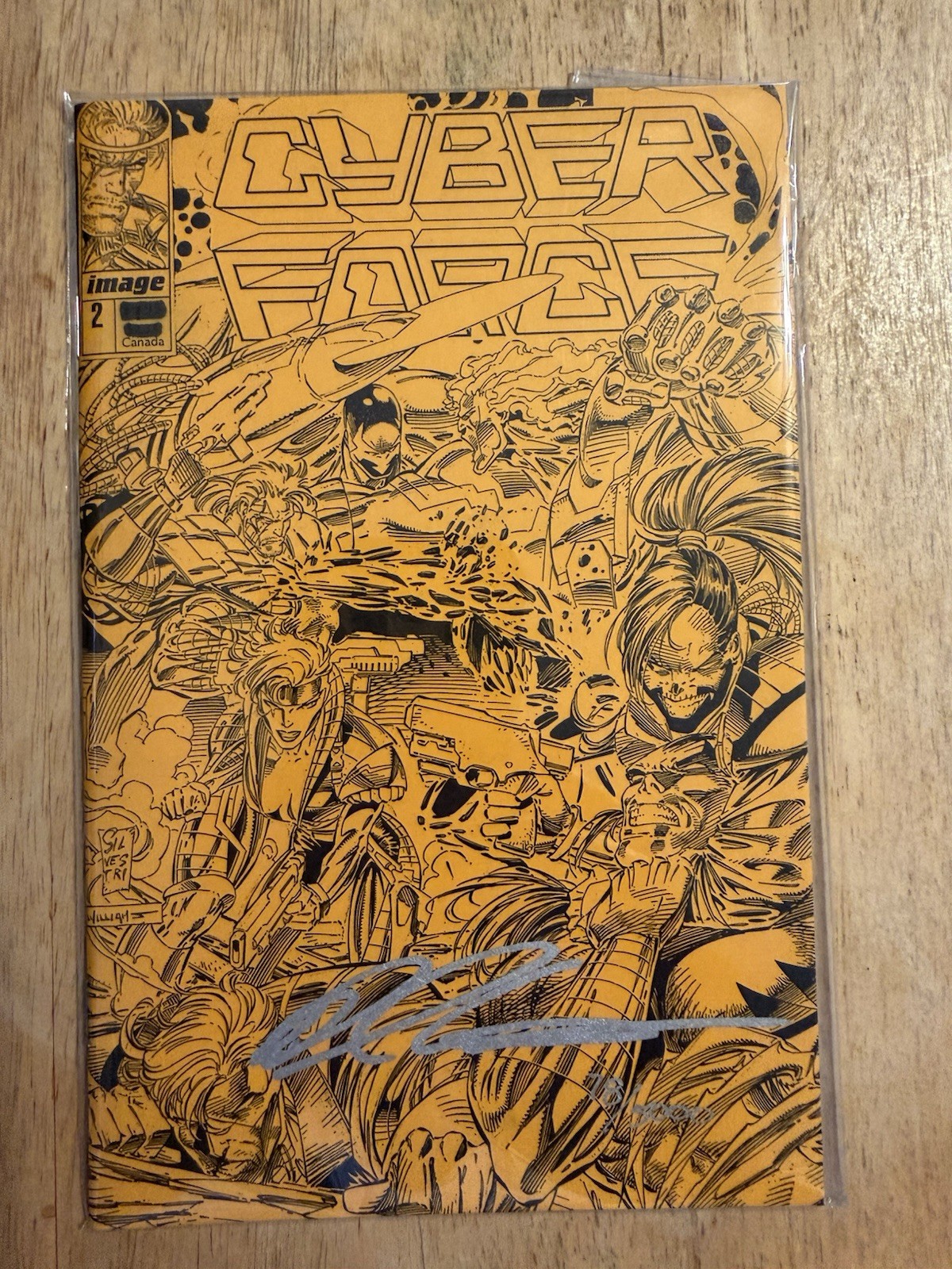 Cyber Force Ashcan #2 Image Comics 1993 Autographed Marc Silvestri Low 78/5000 Cyber Force Ashcan #2 Image Comics 1993 Autographed Marc Silvestri Low 78/5000