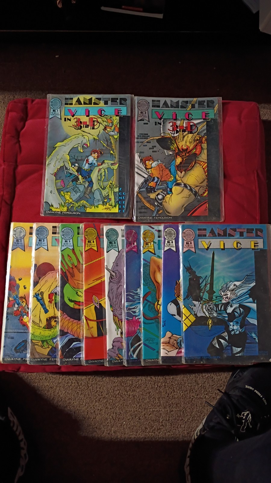 HAMSTER VICE #1-9 (Blackthorne 1986) -- #1 2 3 4 5 6 7 8 9 + 3D #1 2 -- FULL Set