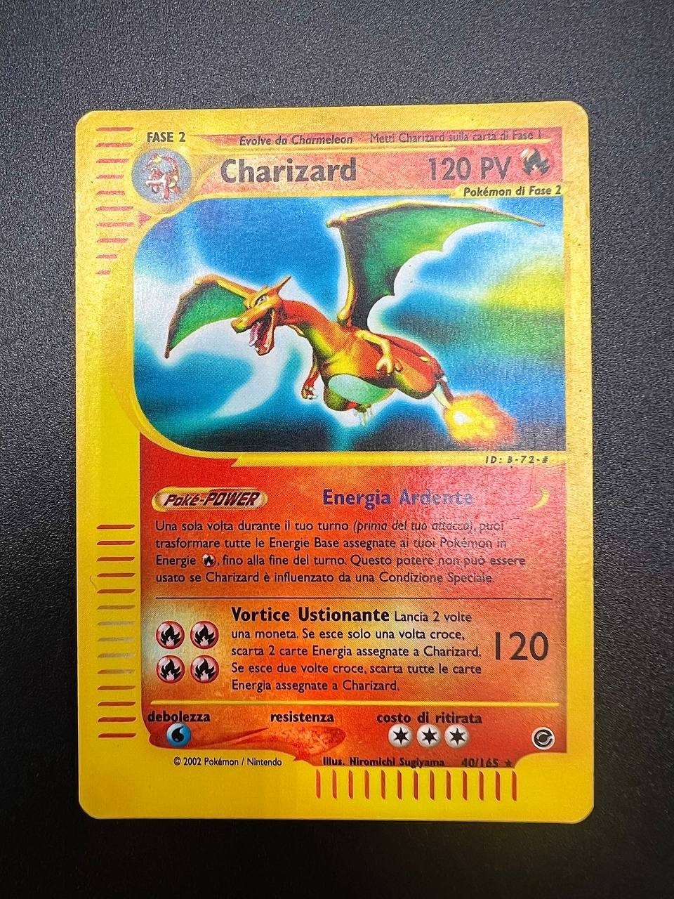 Pokemon Card Charizard 40/165 Expedition no Holo Good Set Vintage Italian