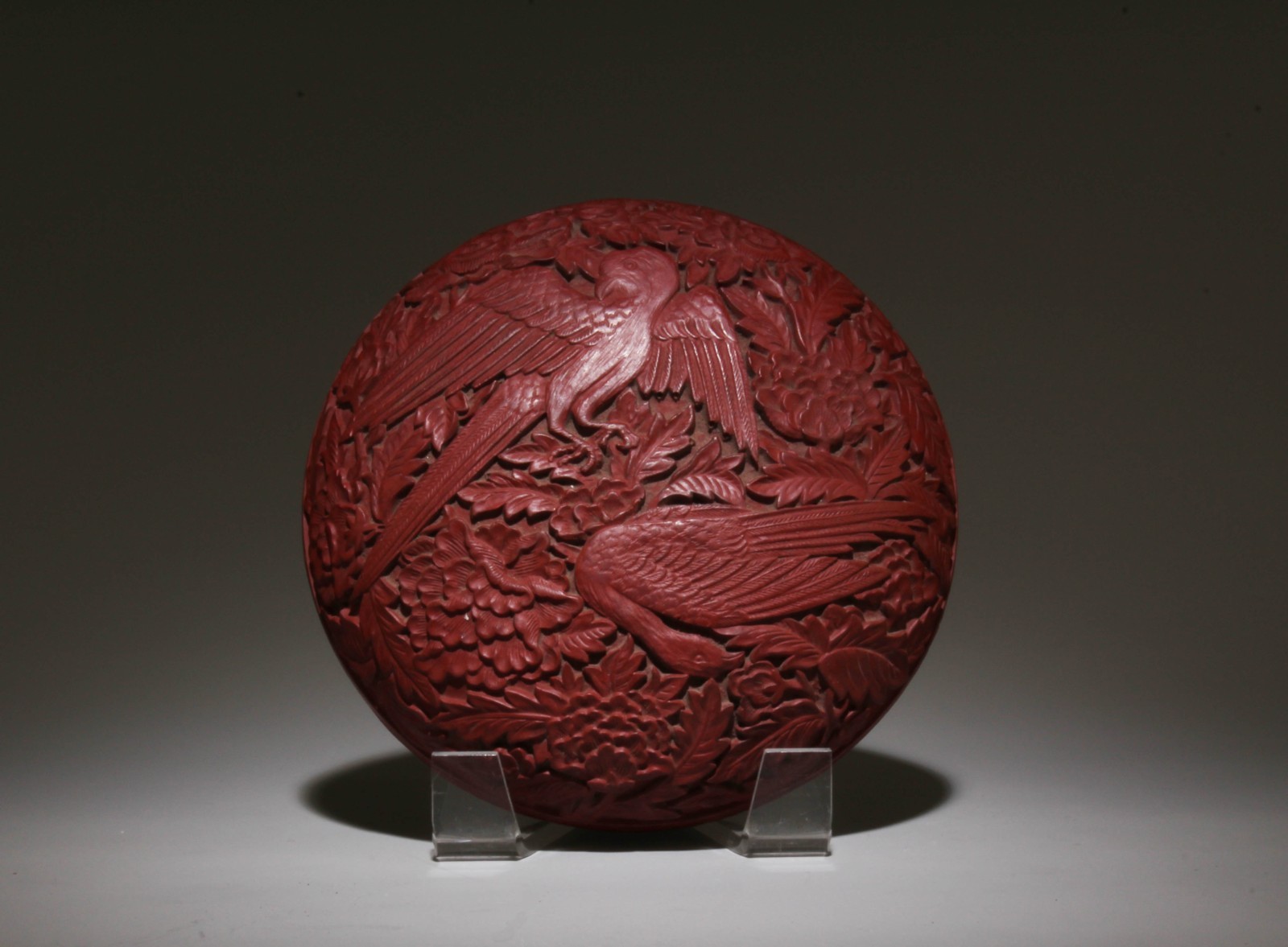 A Cinnabar Container with Lid A Cinnabar Container with Lid