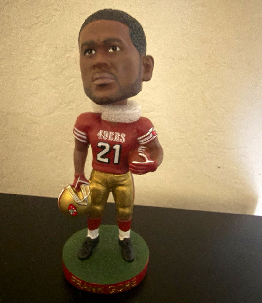 Rare Frank Gore San Francisco 49ers NFL Resin Bobblehead Alexander Global