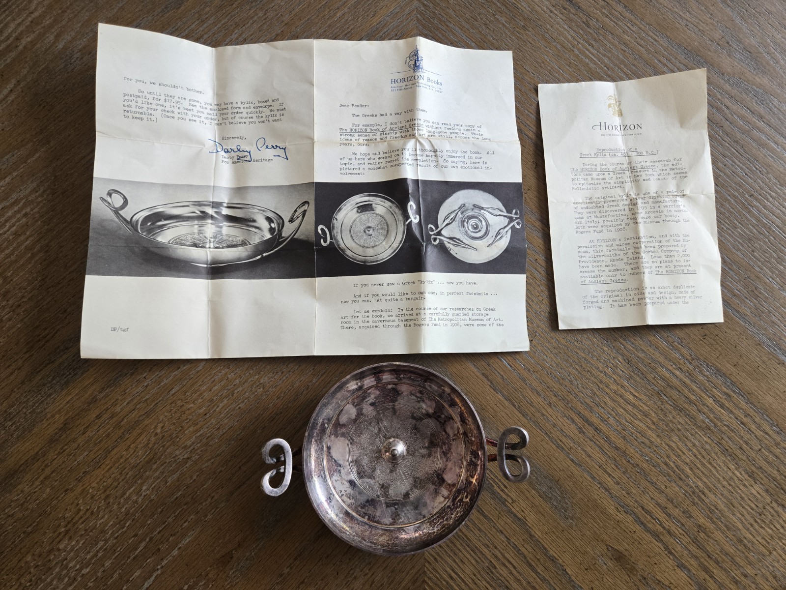 Vintage Greek Kylix The Metropolitan Museum Of Art Replica W/paperwork