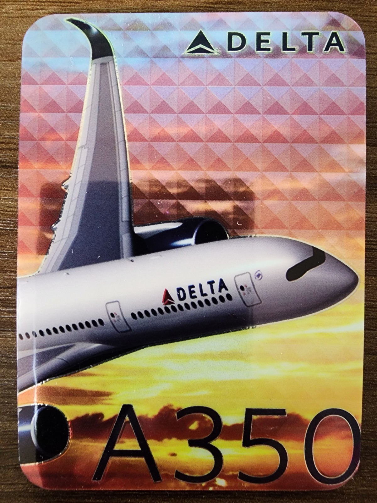 2016 Delta Air Lines Aircraft Trading Card #49 Airbus A350 EXCELLENT CONDITION