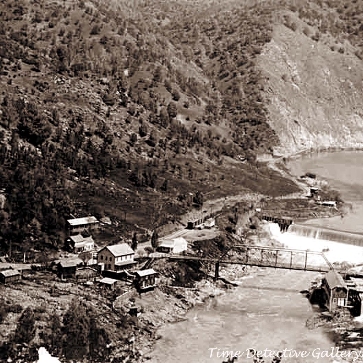 An Aerial View of Bagby, California - Historic Photo Print