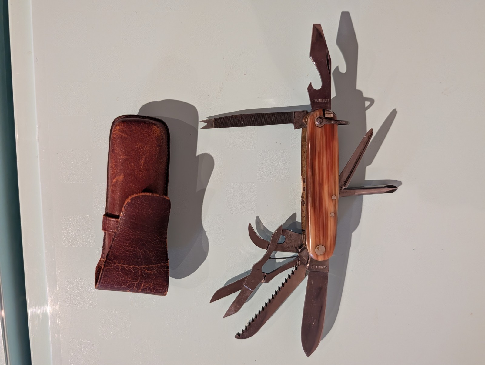 Vintage Bonsa Utility Swiss Army Style Pocket Folding Knife Solingen Germany Vintage Bonsa Utility Swiss Army Style Pocket Folding Knife Solingen Germany