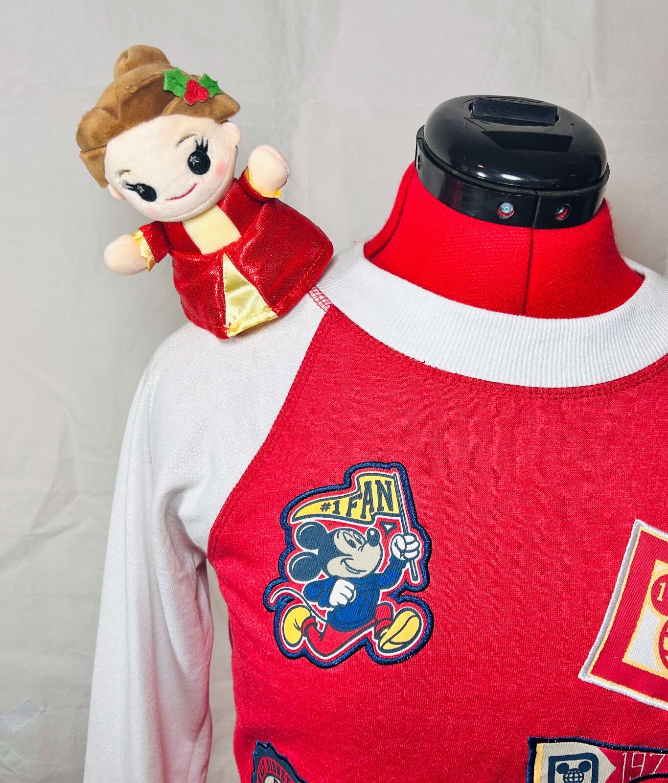 Disney Belle Holiday Beauty and the Beast Magnetic Custom Shoulder Pal Plush Disney Belle Holiday Beauty and the Beast Magnetic Custom Shoulder Pal Plush