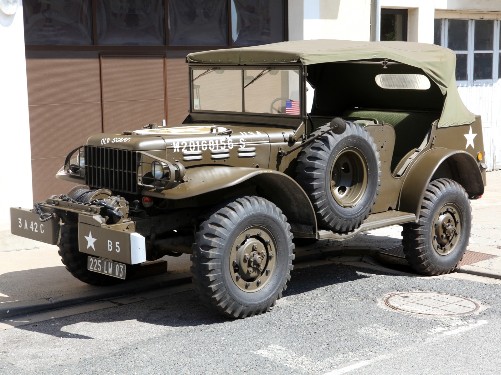 Cars 1942 dodge wc 57 t214 military truck Art Print Poster 11x17