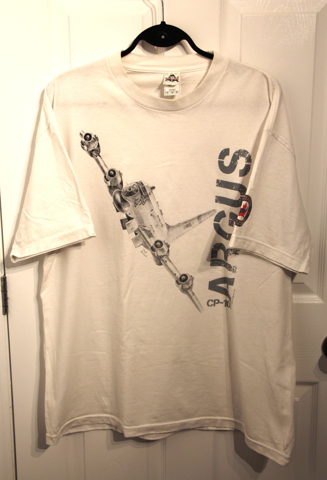 CP-107 Canadair Argus Cotton XL T-Shirt from 14 Wing / CFB Greenwood