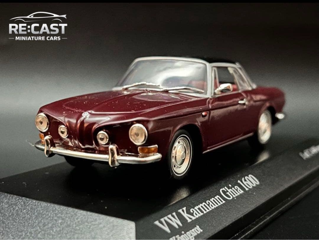 Rare Minichamps 1/43 VW Karmann Ghia 1600 Königsrot [Age 13+]