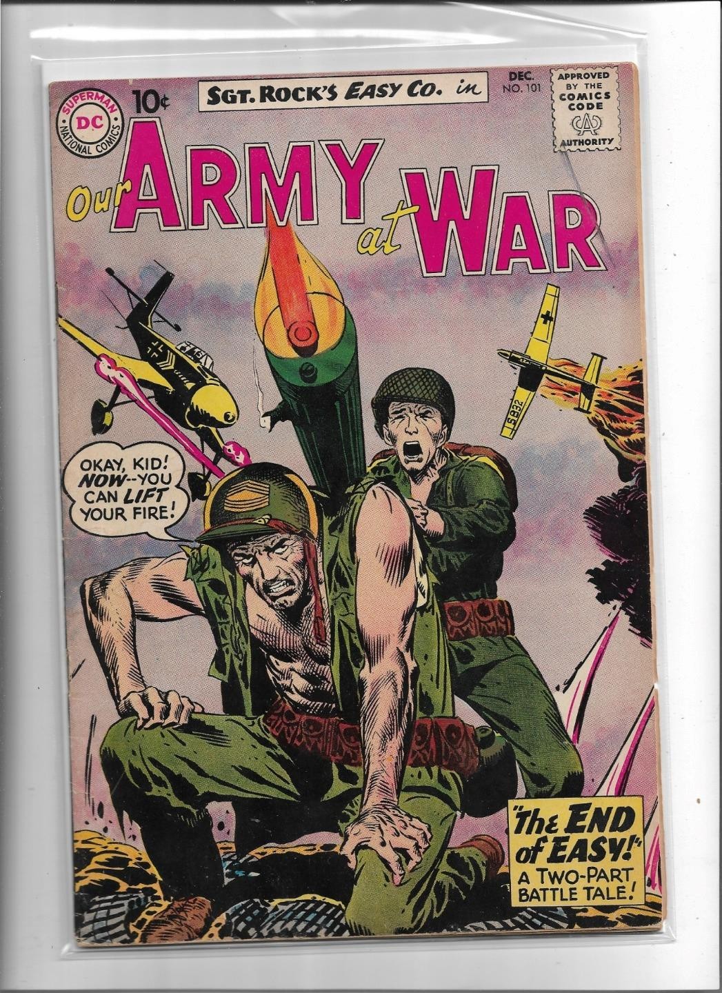 OUR ARMY AT WAR #101 1960 VERY GOOD-FINE 5.0 1348 NATIONAL COMICS PUBLICATIONS