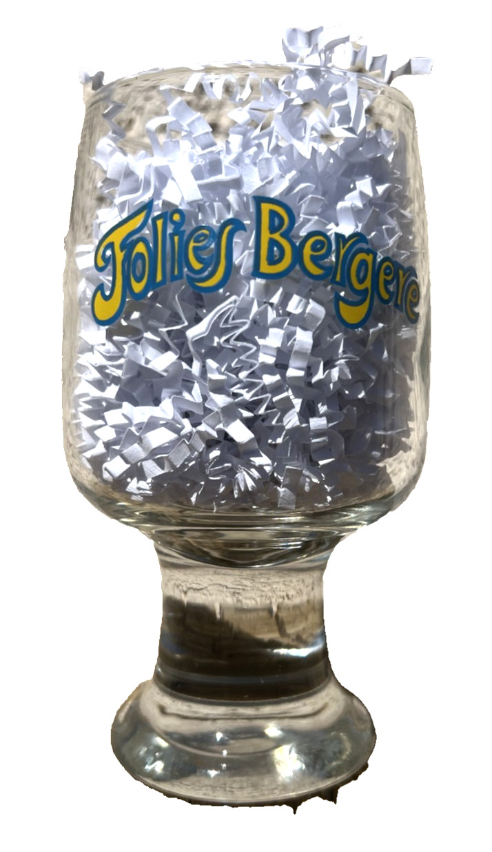 RARE Folies Bergere Showgirls Tropicana Hotel Imploded Las Vegas Cocktail Glass