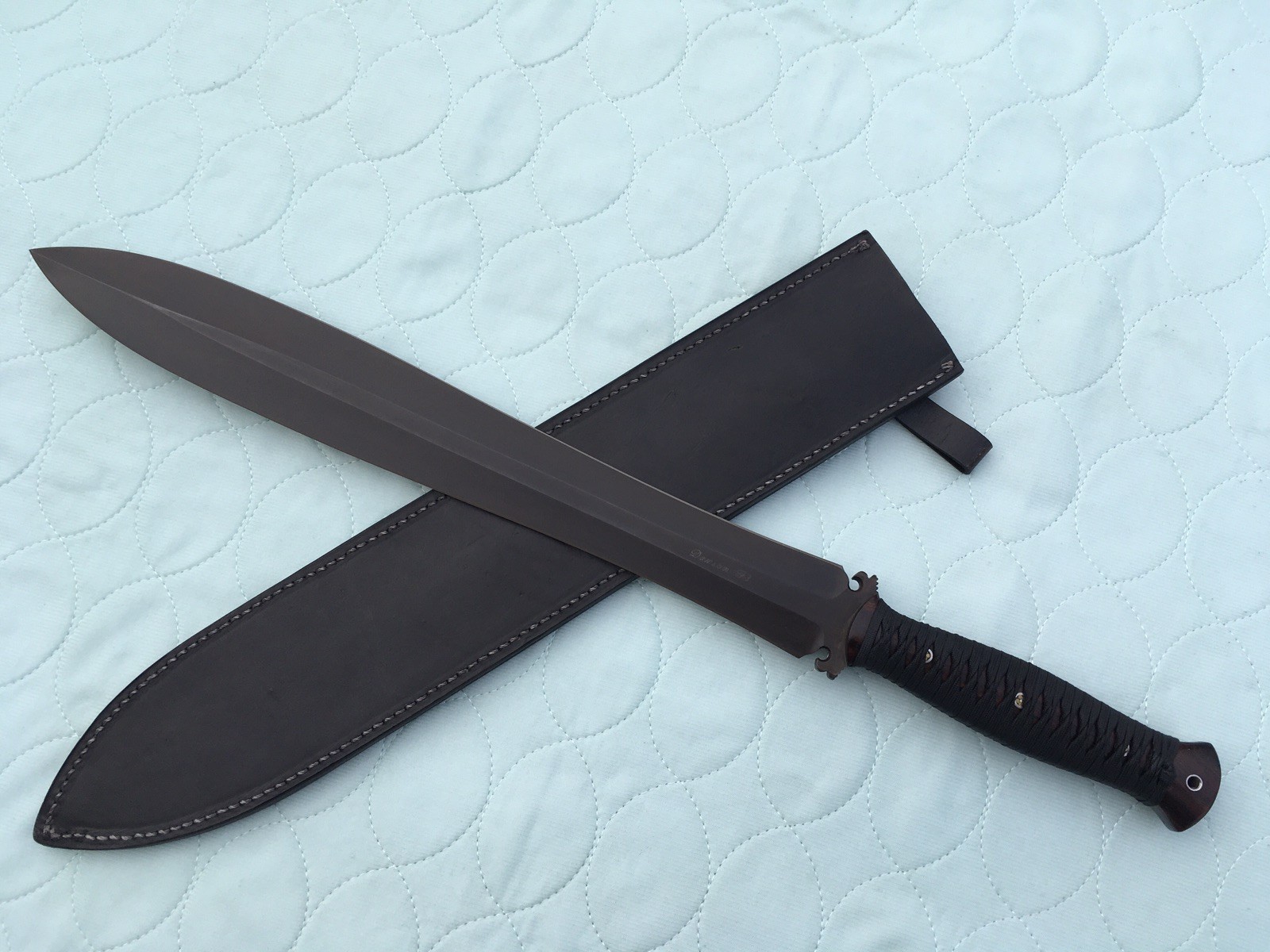 DAWSON G3 SWORD  **PRICE REDUCED DAILY**  16-INCH BLADE  LEATHER SHEATH   USA