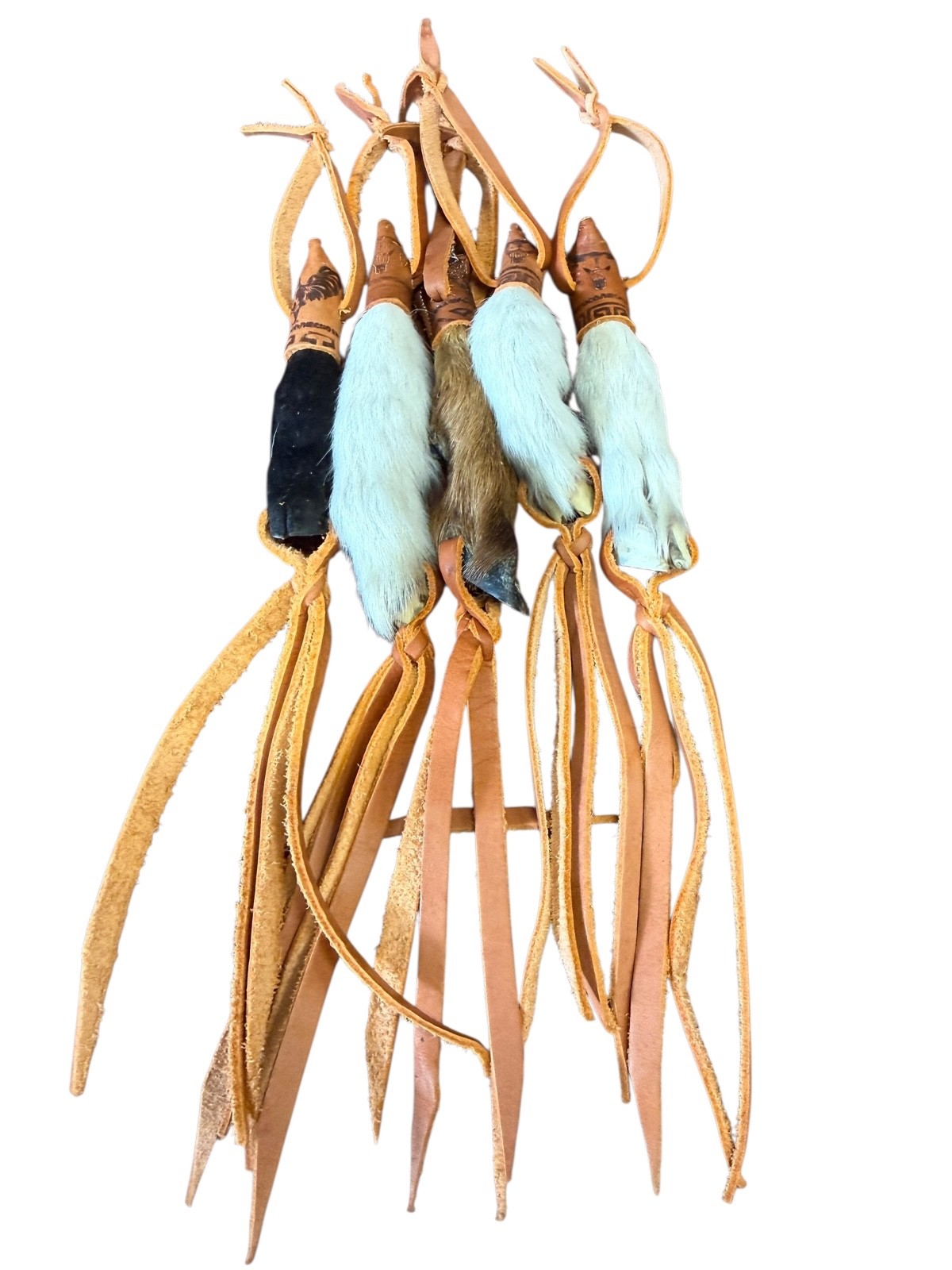 Cuarta Pata De Chivo Llavero Western style horse whip goat foot keychain lanyard