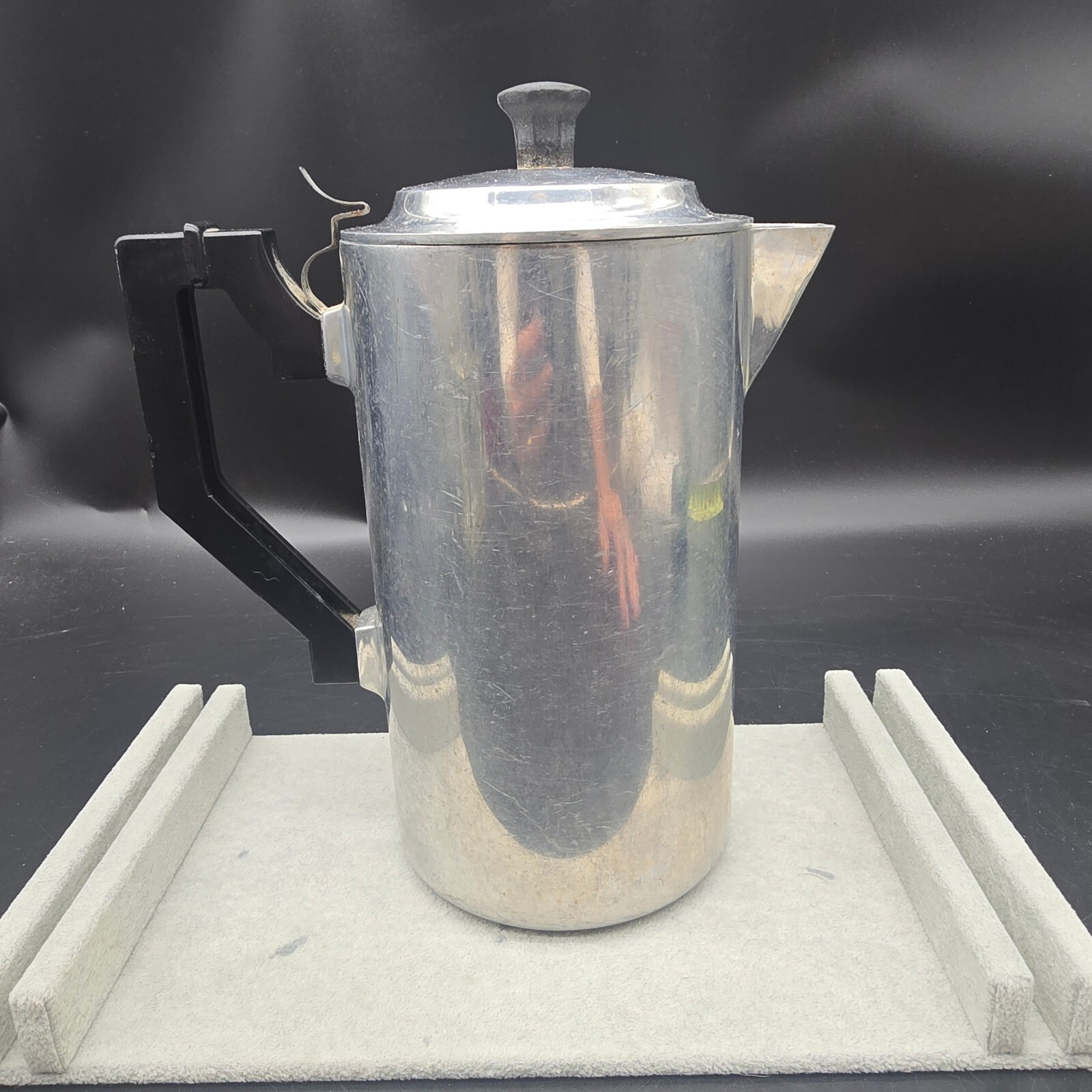 Vtg Miracle Maid Cast Aluminum Drip Coffee Maker Advance Alum Chicago Complete
