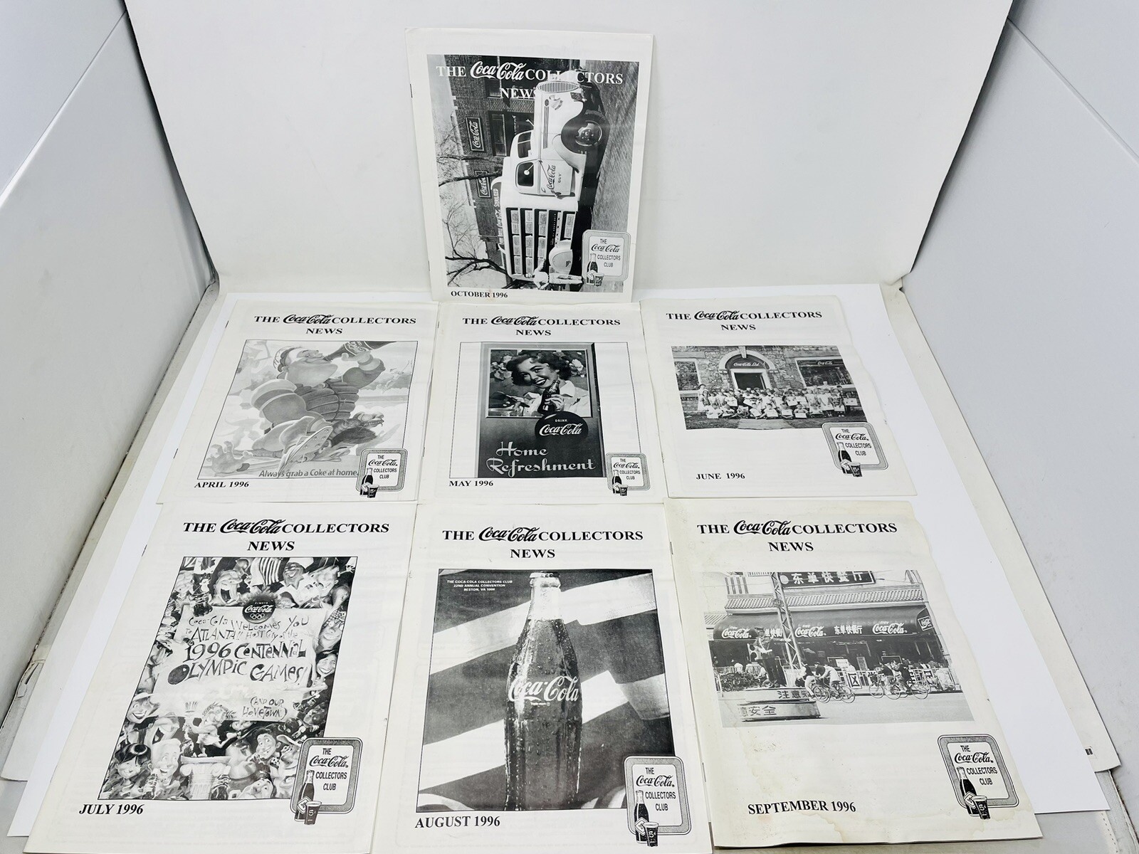 Coca Cola Collector’s News Booklet Lot Of 7 Issues April To October 1996