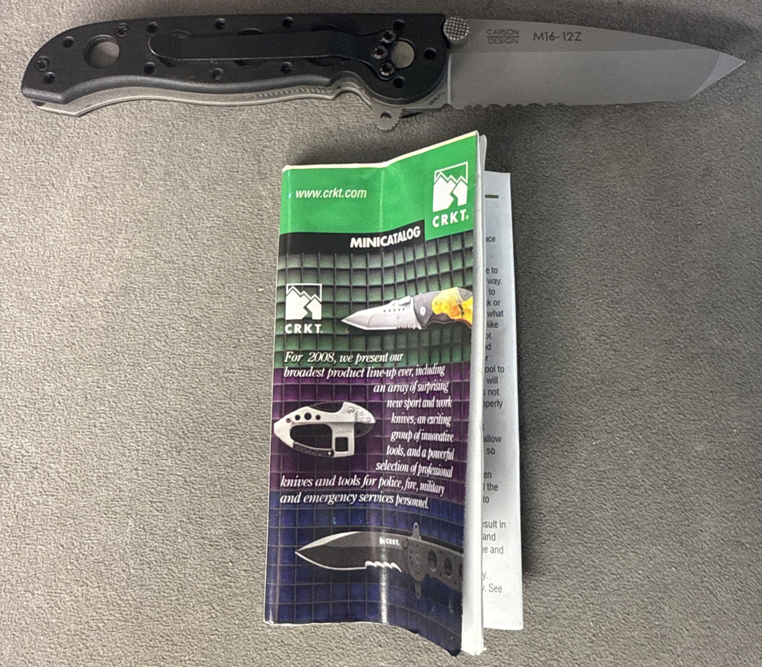 CRKT Carson Design M16-12Z Tanto Folding M16 Knife