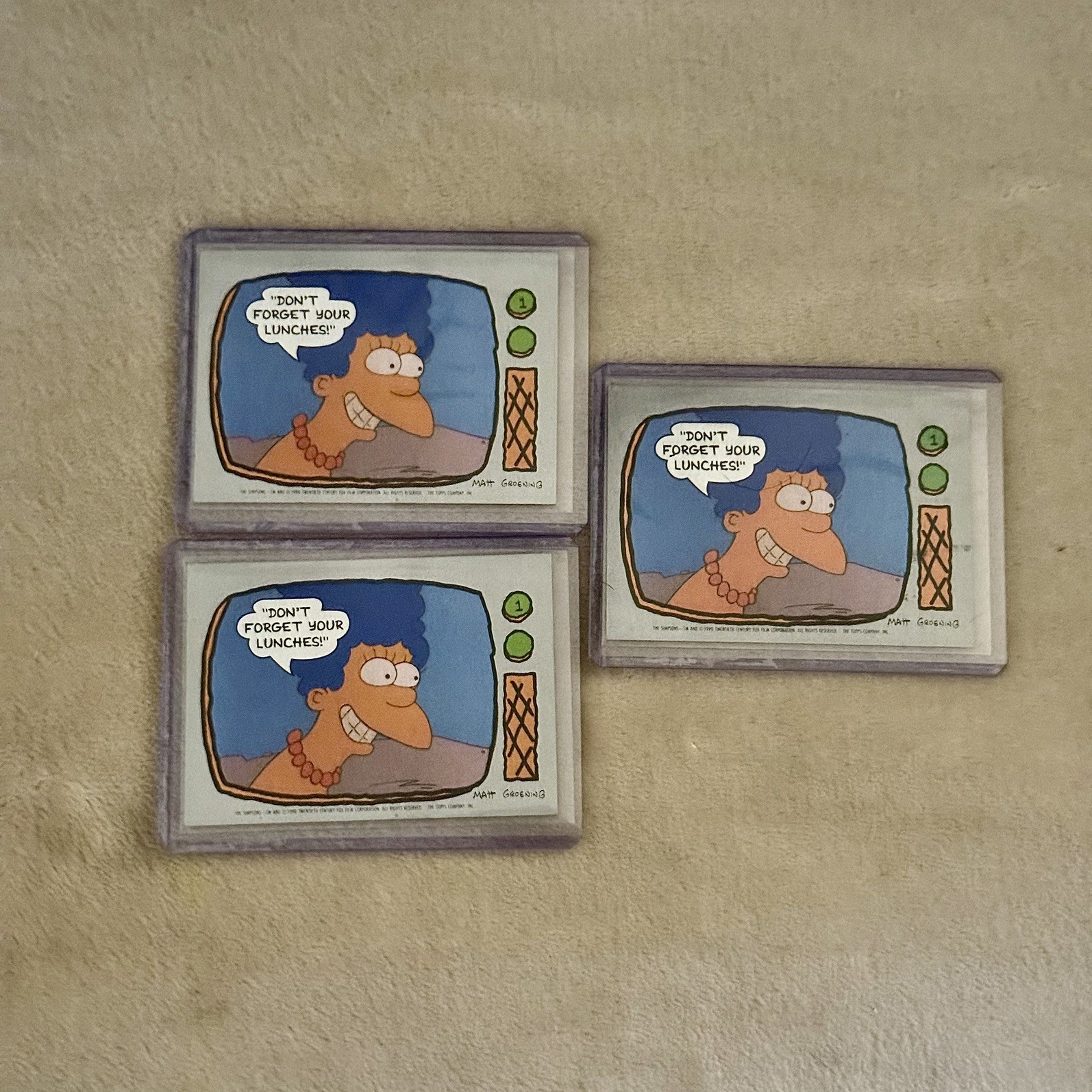 1990 Topps The Simpsons #1 MARGE SIMPSON First card #1 