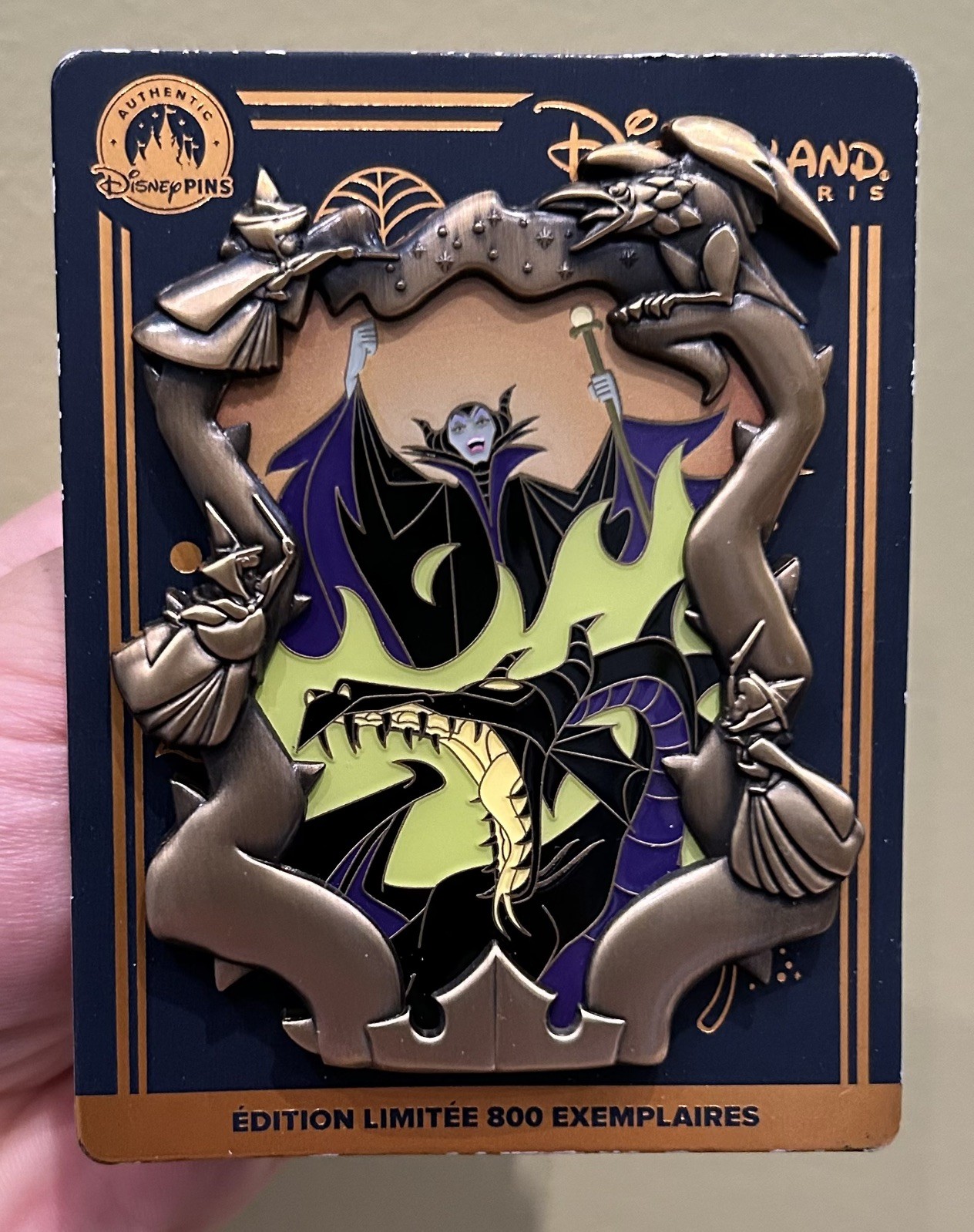 📦❌🇺🇸 Maleficent Enchanted Pin Trading Night Disneyland Paris Pin - LE 800 EX