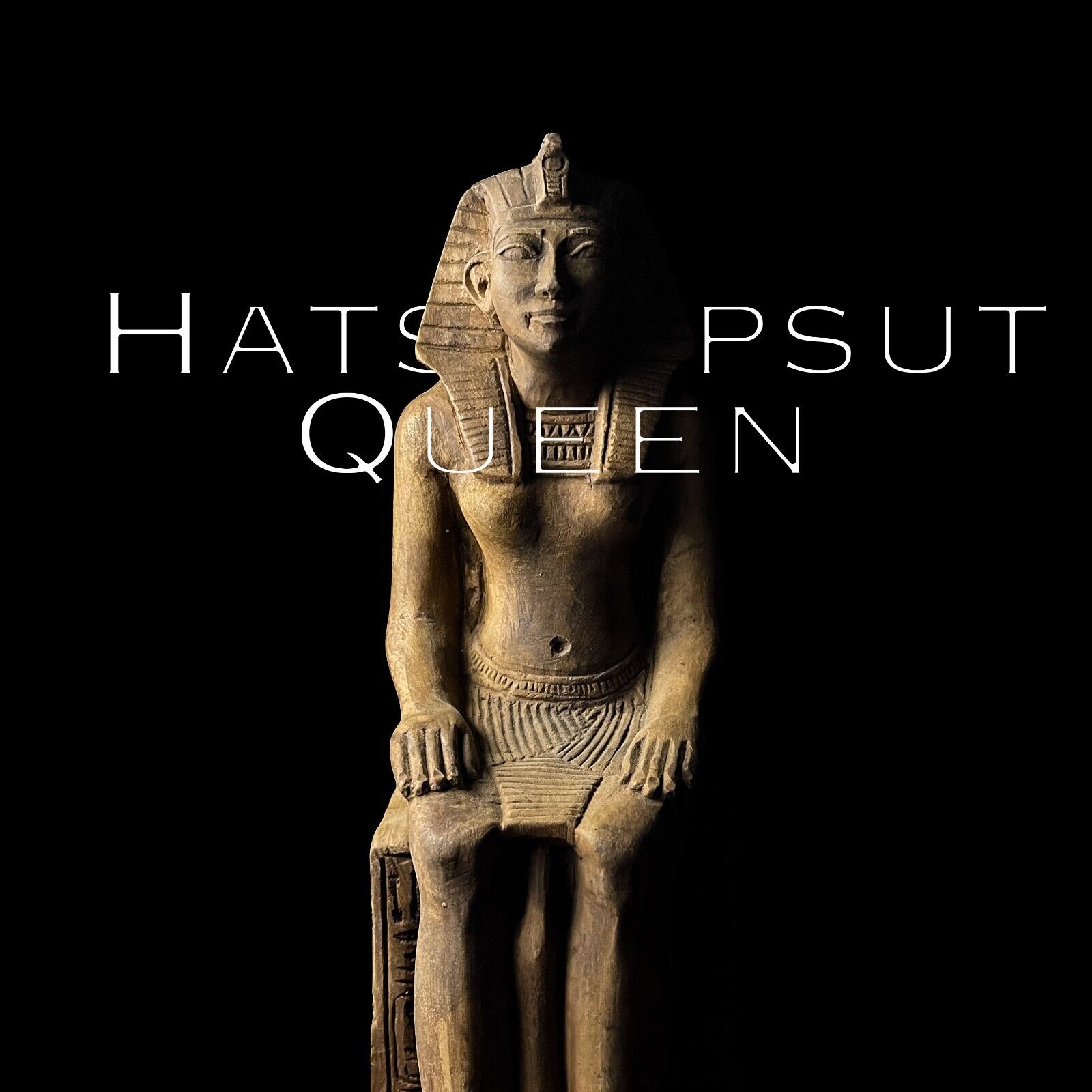 Egyptian Queen Hatshepsut statue, Museum statue for Hatshepsut, old art