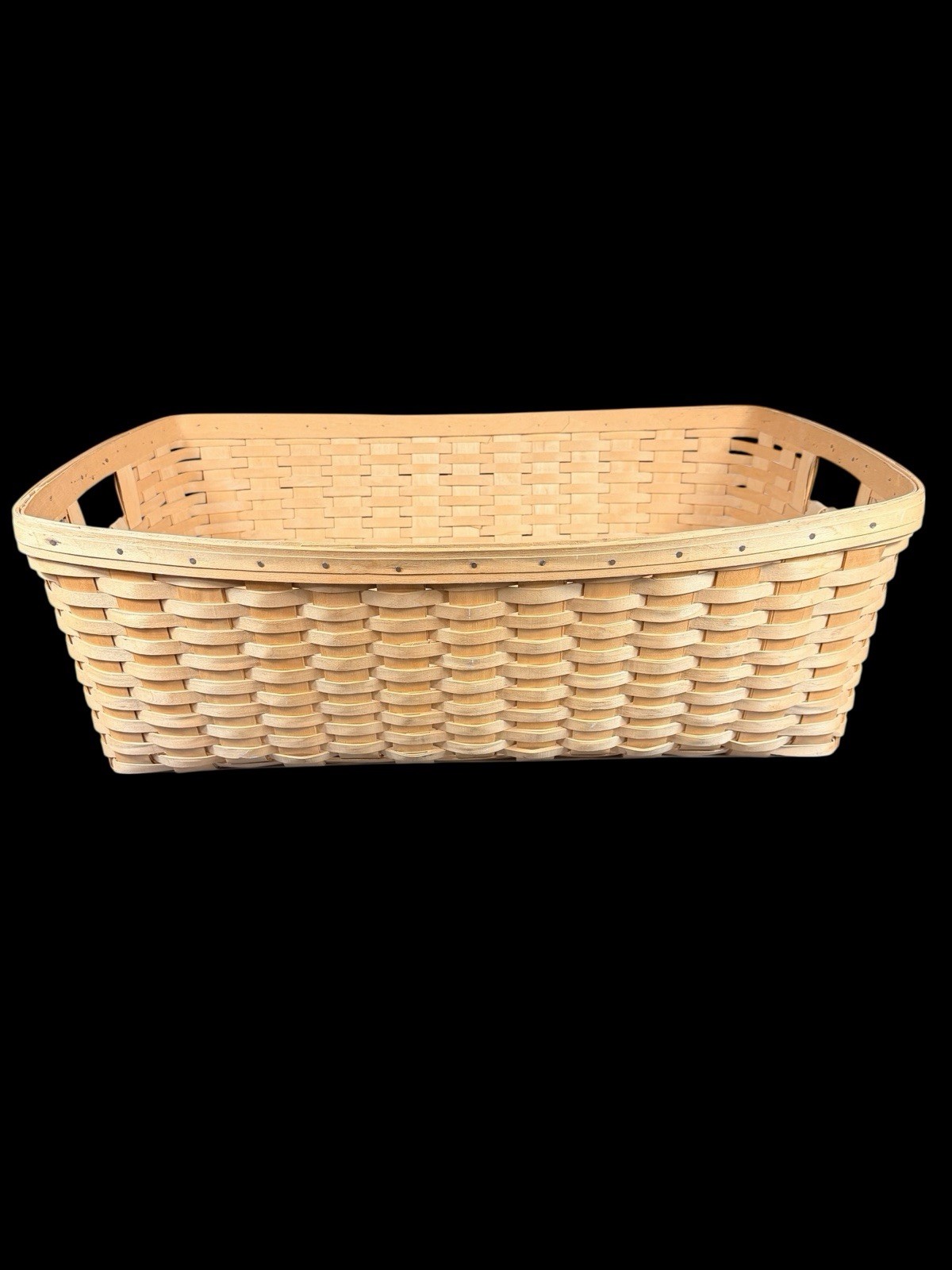 Vintage Retired 1985 Longaberger Large Laundry Basket Very Nice Condition 29”